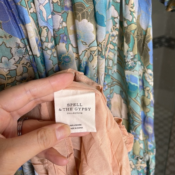 Spell Fp turquoise amethyst gown L - Picture 9 of 13